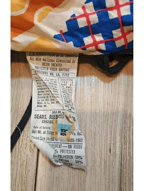 Vintage Disney Mickey Minnie Pluto Patchwork Kids Sleeping Bag 34x60 Sears - Picture 7 of 9